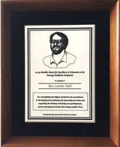 Larry Mauldin Award for Excellence in the Hearing Healthcare Profession, presented to Ron Levitt, AuD, of the Corvallis Hearing Center in Corvallis, Oregon.